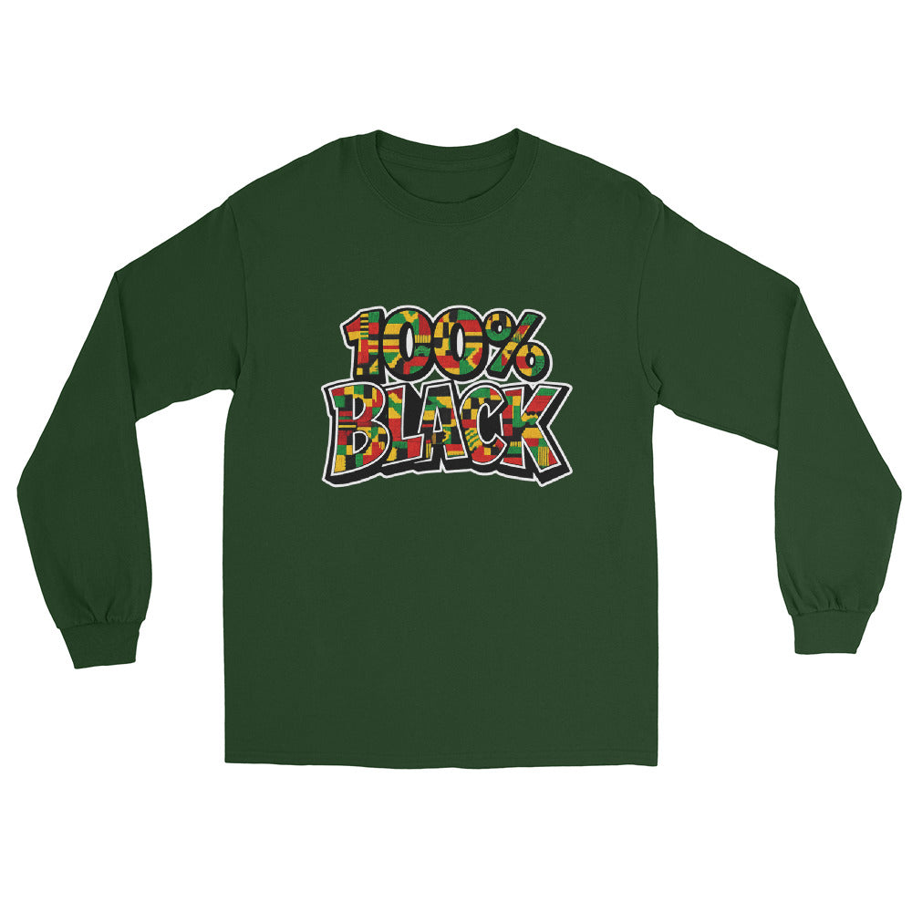 100% Black Long Sleeve Shirt – Inspiring Brand by Watch Me